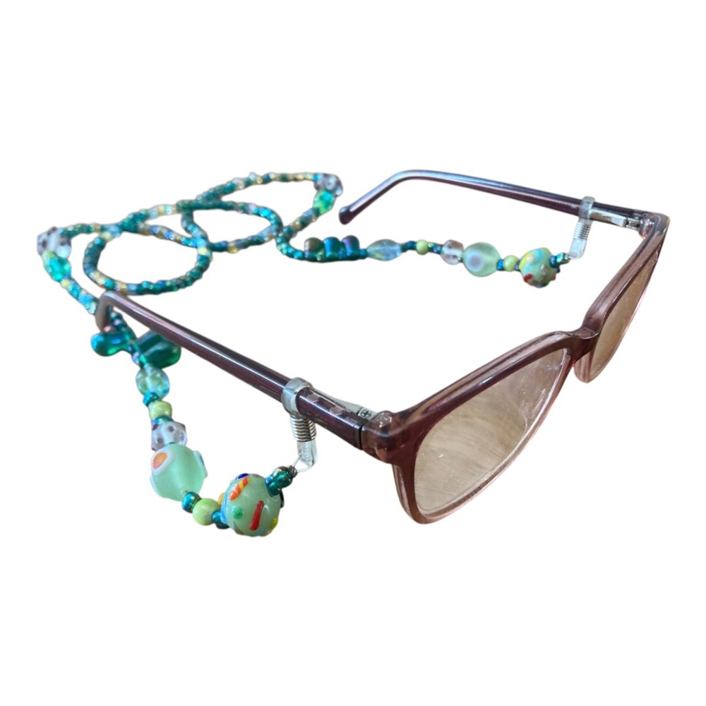Artisan Gallery Lampwork Beaded Eyewear Chain Croaker NEW